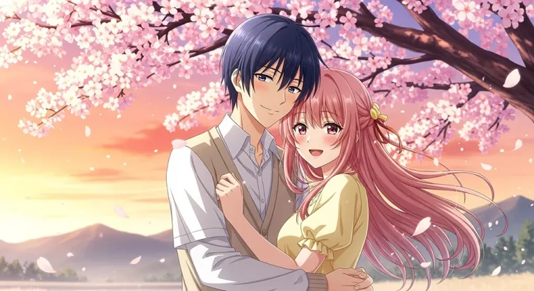 Desktop anime couple love art for laptop