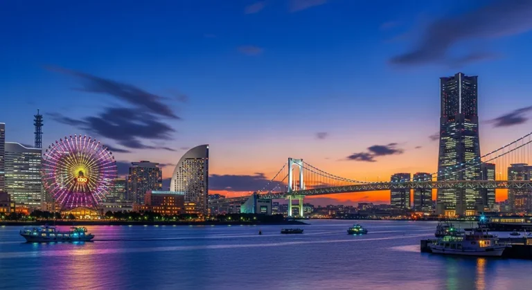 cute neon-lit Tokyo cityscape for desktop PCs