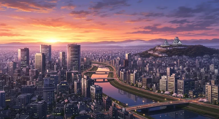 cute cyberpunk city lights wallpaper for laptops