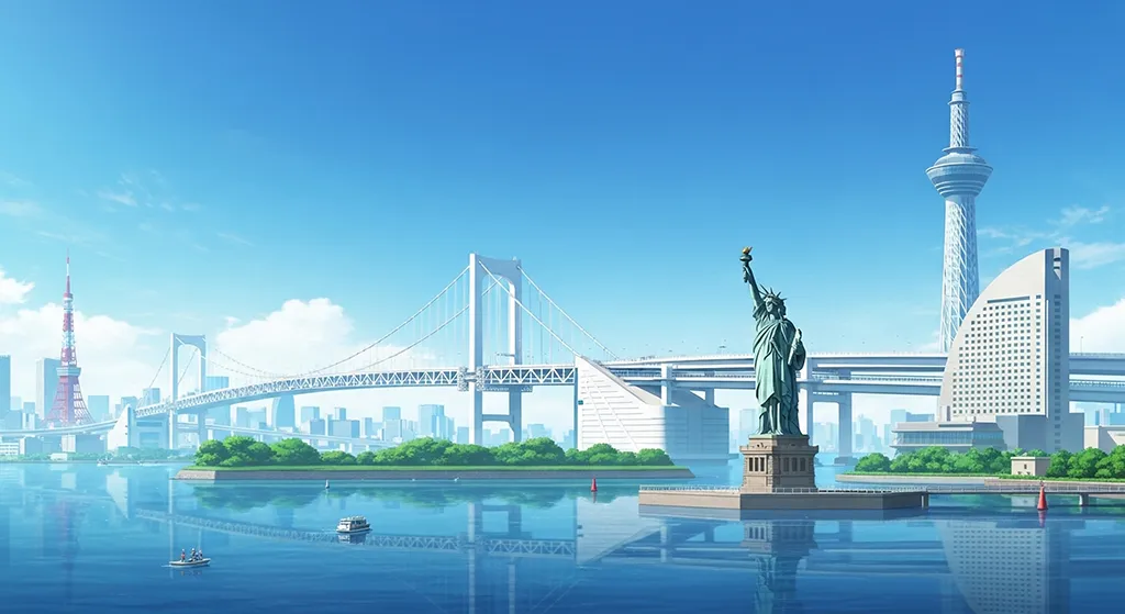 4k anime city background with neon lights for PCs