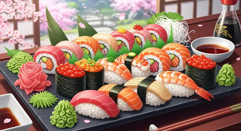 cute HD anime food background for desktops