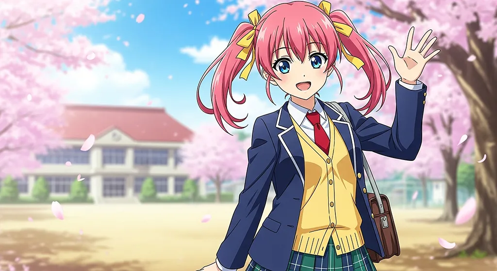 Stunning anime girl background for desktop screens