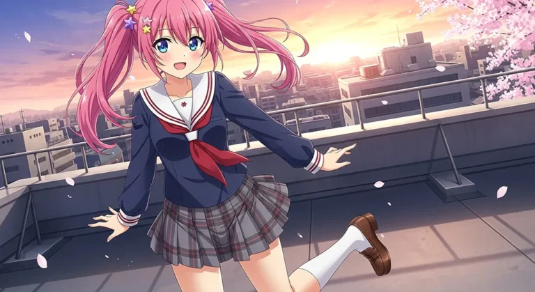 Charming anime girl wallpaper for desktop