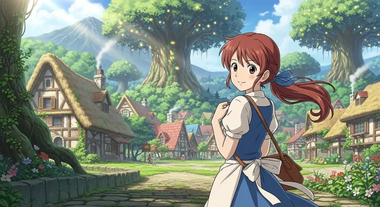 Elegant anime girl desktop image