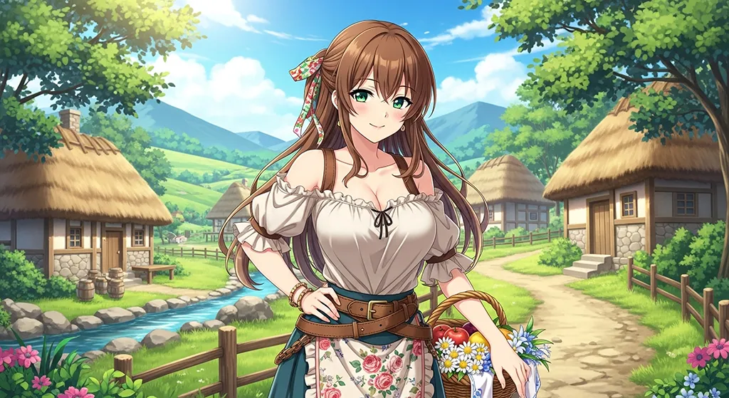 Bright sexy anime girl wallpaper 4k
