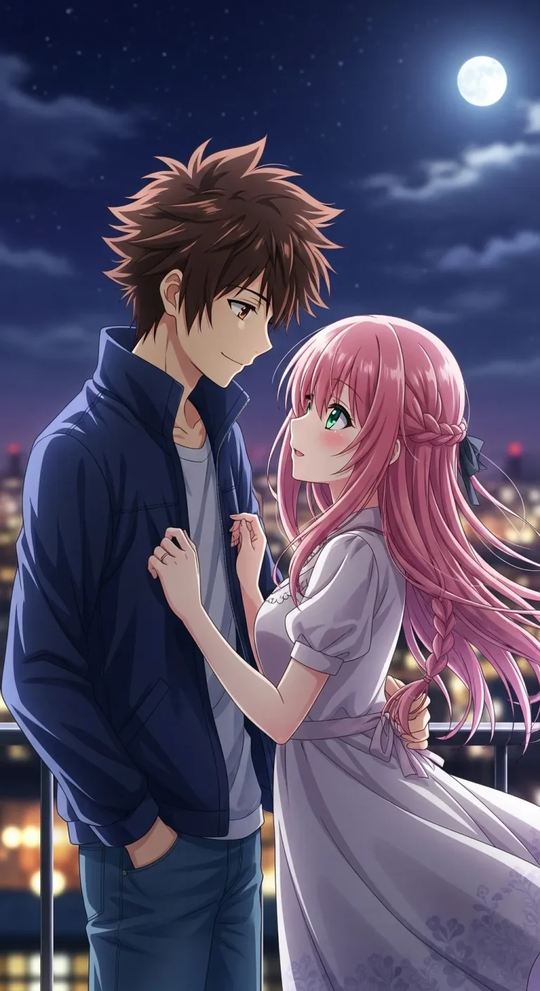 Stunning 4K anime couple backgrounds for mobile phone