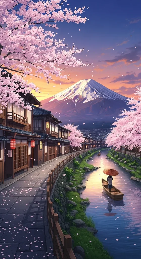 Action-packed anime wallpaper for phone screens