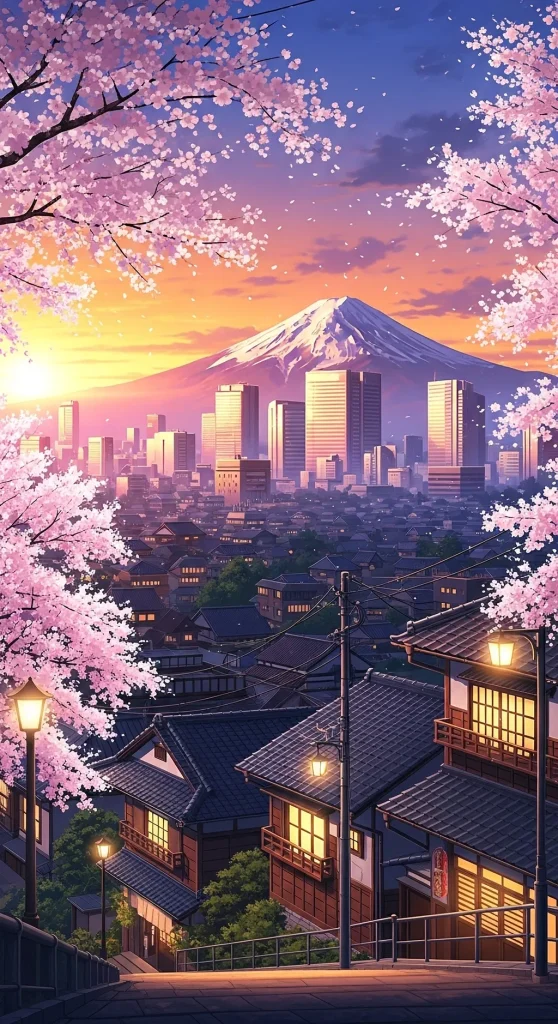 HD mobile anime wallpaper featuring iconic characters