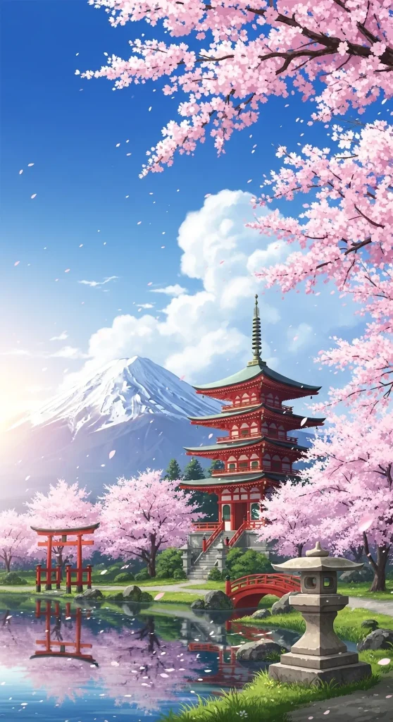Action-oriented anime wallpaper for mobile screens