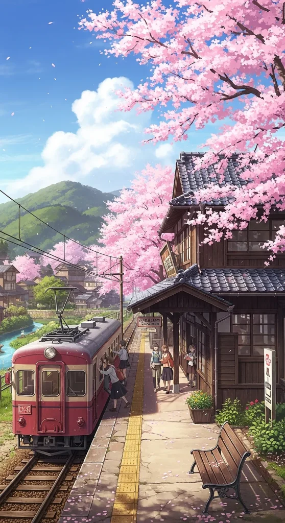 Beautiful anime wallpaper for mobile screens with high quality