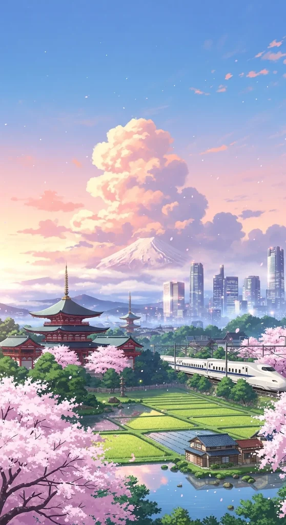 High-resolution anime character phone wallpaper for mobile phones