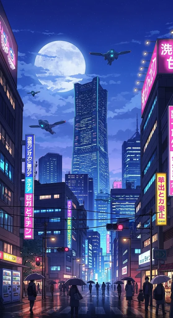 HD mobile wallpaper featuring famous anime scenes