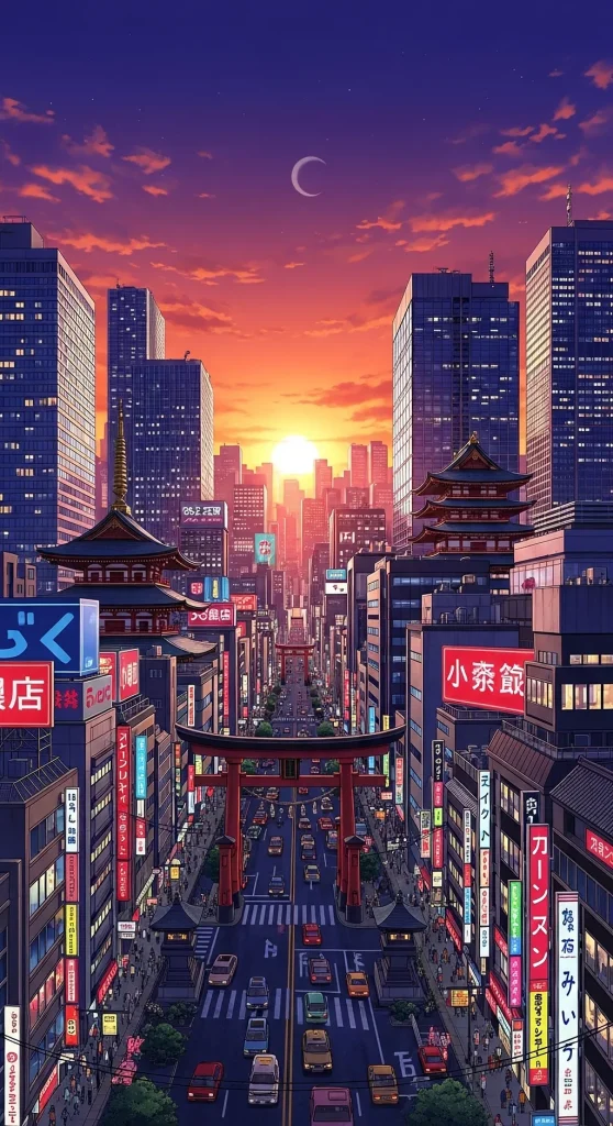 Unique anime wallpaper for phones with futuristic themes