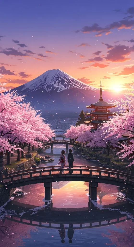 Colorful and dynamic 4k anime phone wallpaper