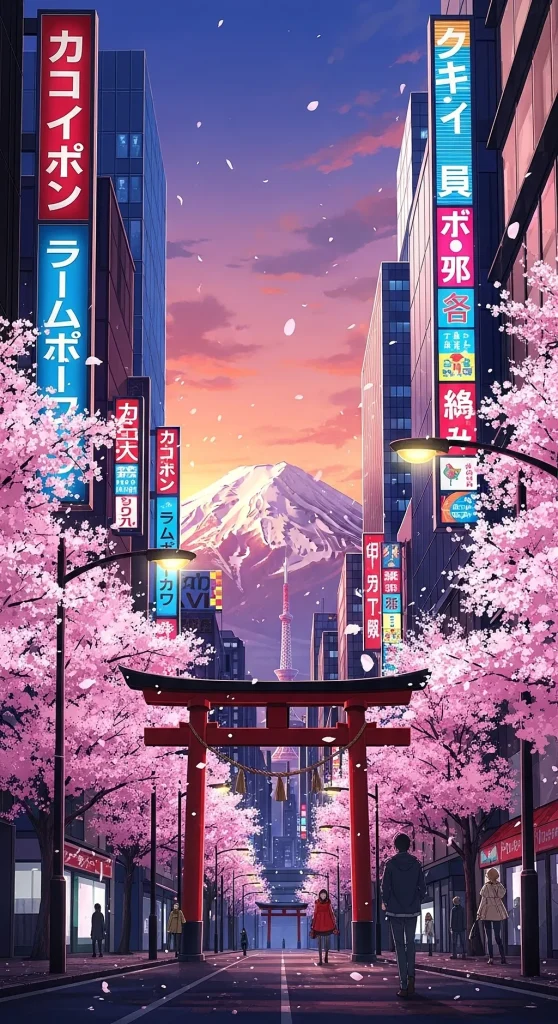 High-quality anime-themed wallpaper for mobile phone screens