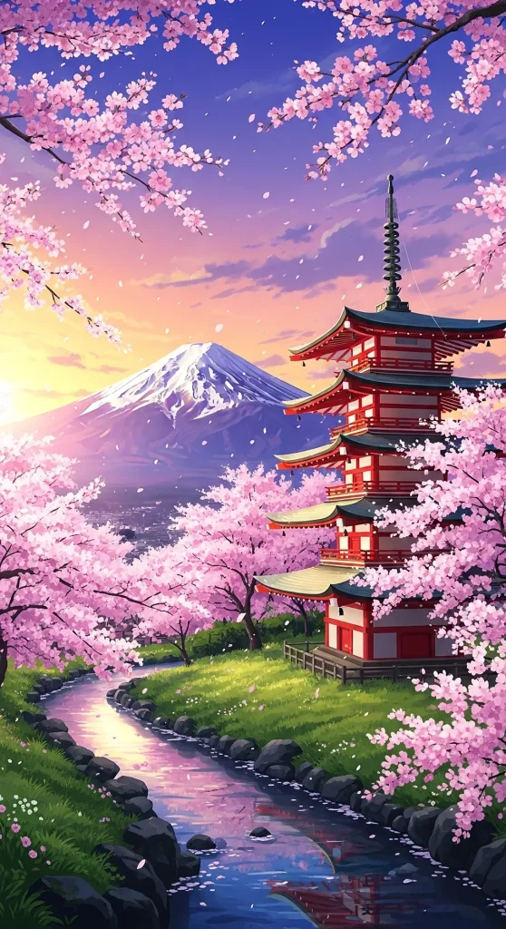 Stunning anime wallpaper 4k for phone backgrounds with vivid colors