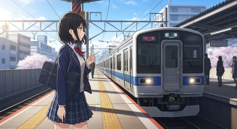 High-quality anime train desktop image for laptops