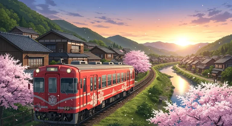 Dynamic anime train wallpaper for desktop