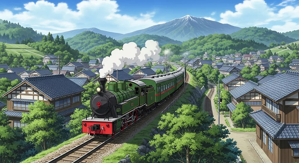Dynamic anime train design for desktops