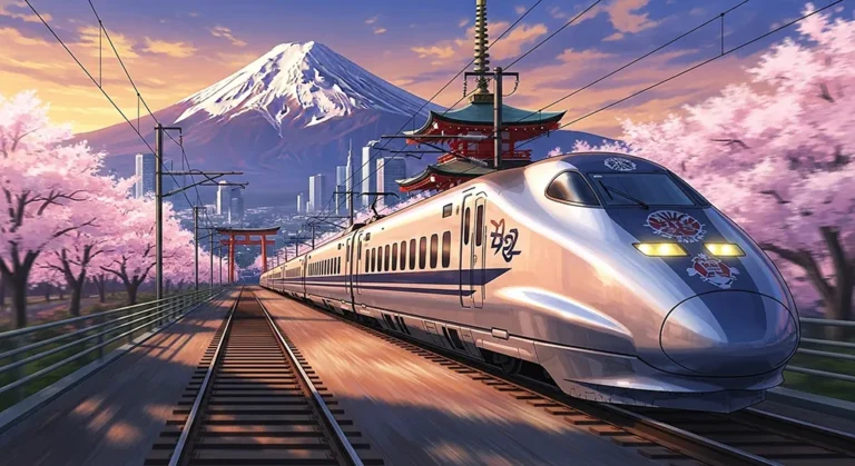 Beautiful anime train wallpaper for desktop