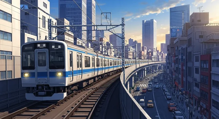 Dreamy anime train desktop wallpaper for PCs