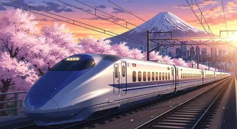 Magical anime train wallpaper for desktop PCs