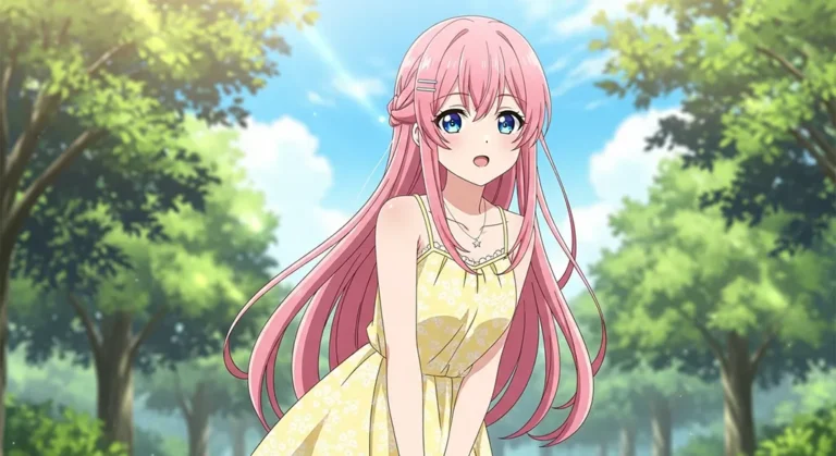 cute anime girl hd colorful wallpaper desktop pc