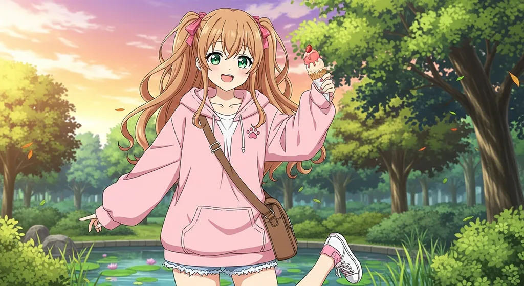 cute anime girl wallpaper for desktop pc hd