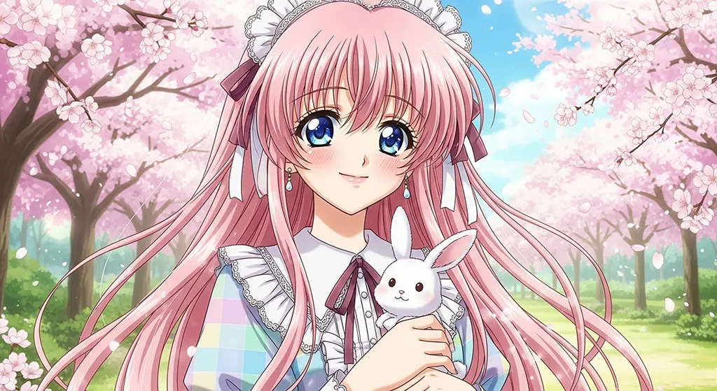 anime girl cute filter wallpaper for desktop pc