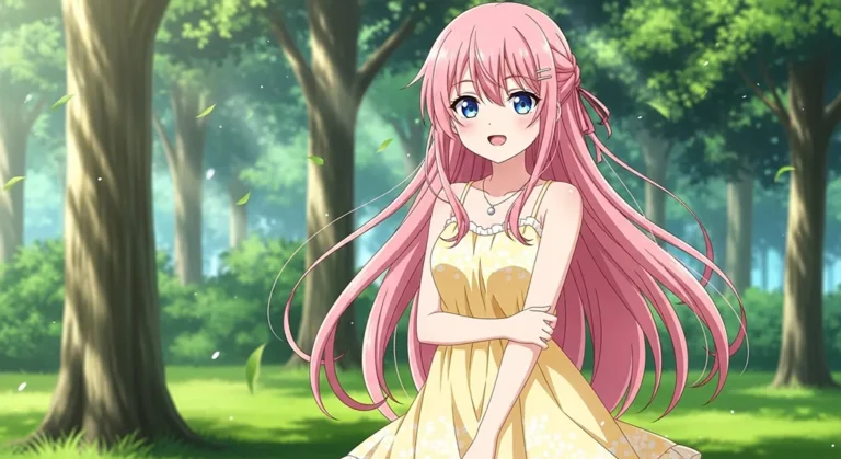 anime girl cute school uniform wallpaper for desktop pc