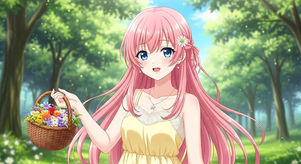 cute anime girl hd aesthetic wallpaper for desktop pc