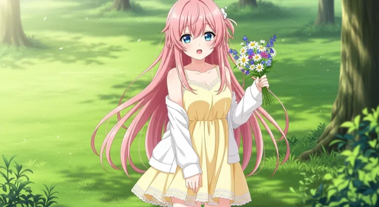 cute anime girl soft anime art for desktop pc