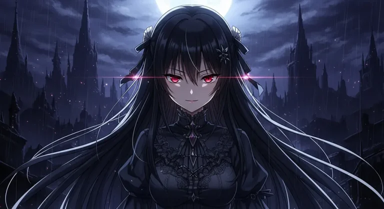 fantasy high resolution dark anime girl background for gaming pc