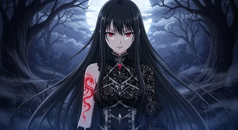 cool ultra hd dark anime girl background for gaming pc