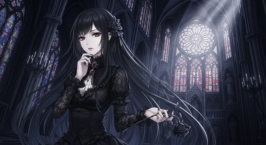 gothic hd dark anime girl background for mac