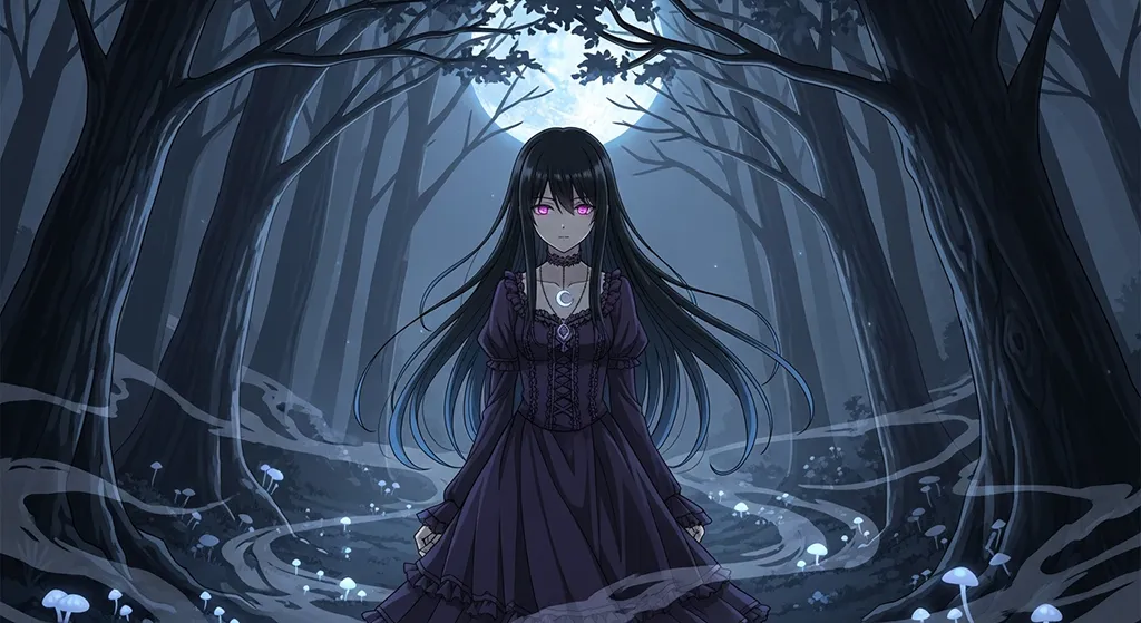 aesthetic high resolution dark anime girl aesthetic wallpaper for laptop