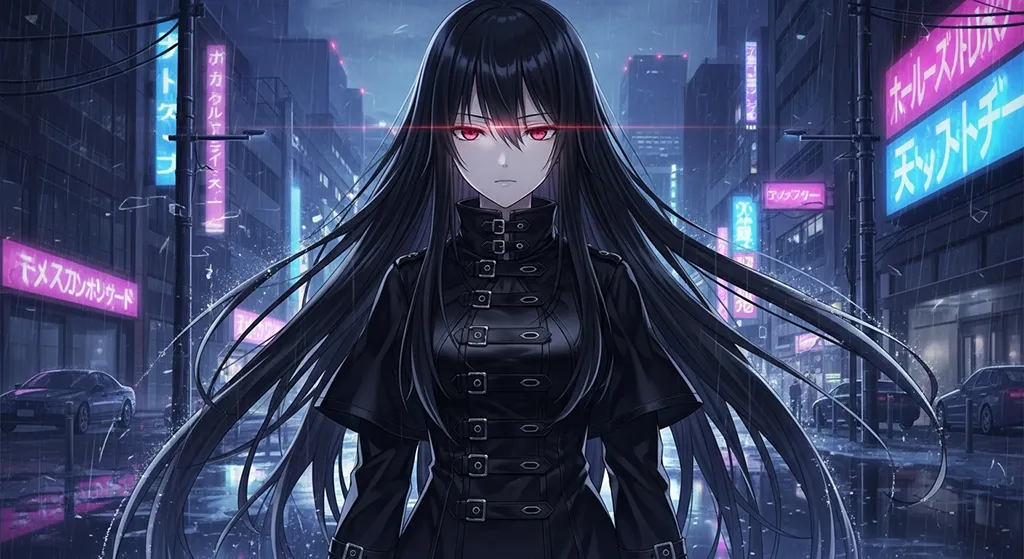 gothic 4k dark anime girl wallpaper for laptop