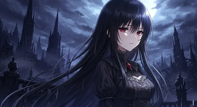gothic ultra hd dark anime girl aesthetic wallpaper for laptop