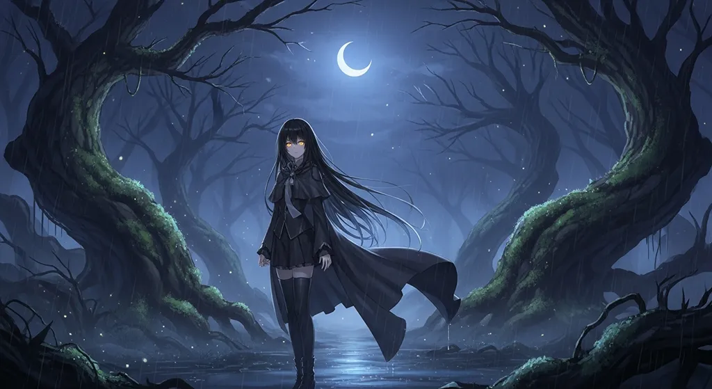 stylish ultra hd dark anime girl wallpaper for mac