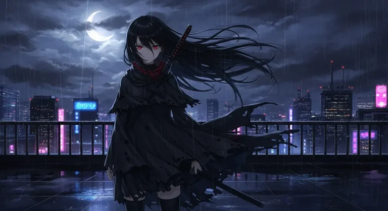 shadow hd dark anime girl theme for mac