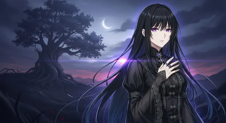 moody ultra hd dark anime girl aesthetic wallpaper for desktop pc