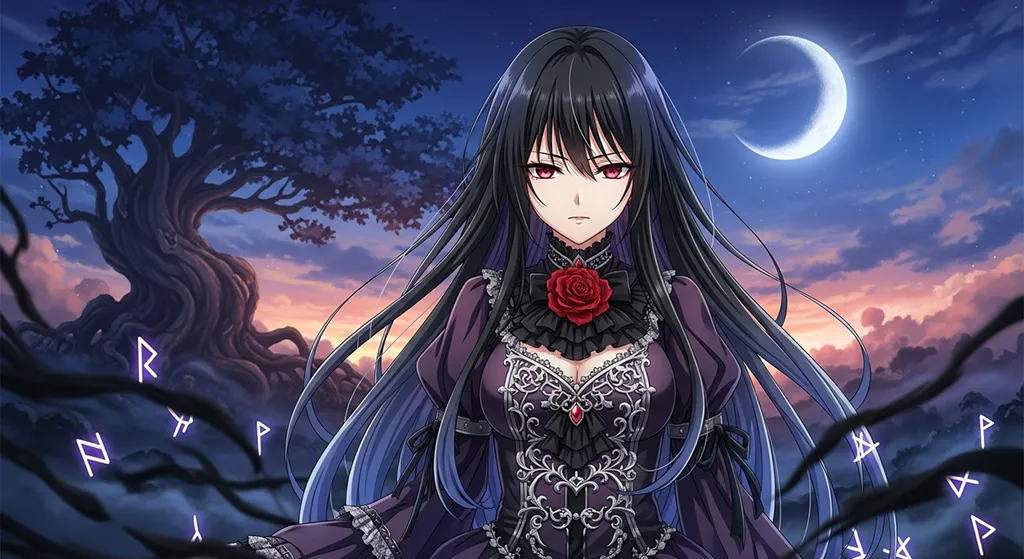 fantasy hd dark anime girl wallpaper for windows pc