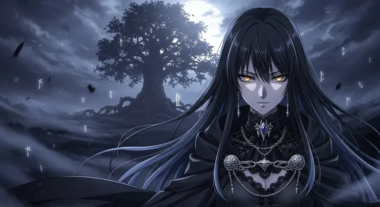 fantasy ultra hd dark anime girl background for desktop pc