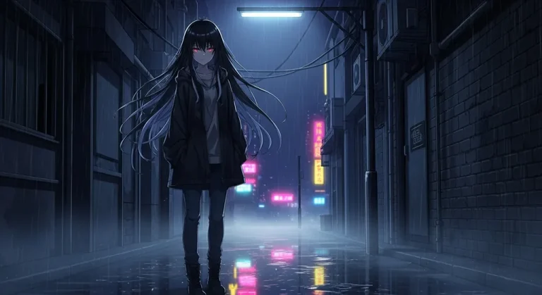 fantasy high resolution dark anime girl wallpaper for desktop pc