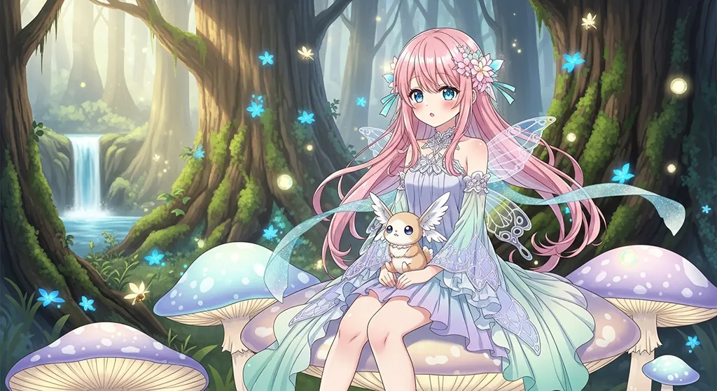 dream anime girl full hd aesthetic wallpaper for windows pc