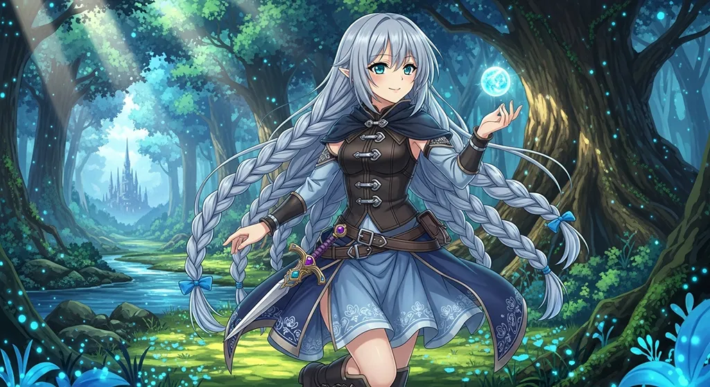 fantasy anime girl hd background for laptop