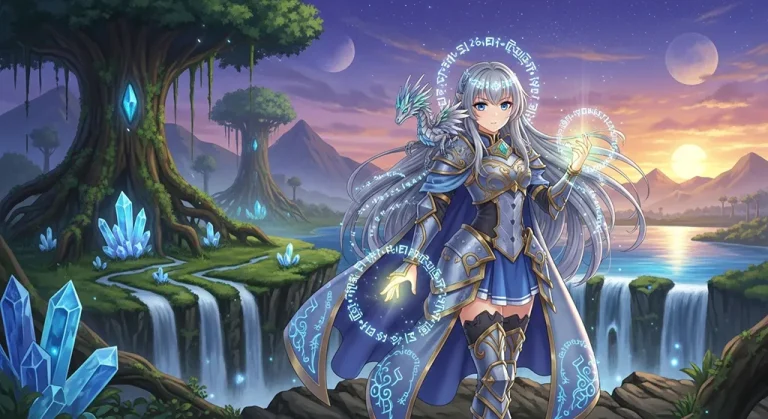 epic anime girl ultra hd fantasy art for gaming pc