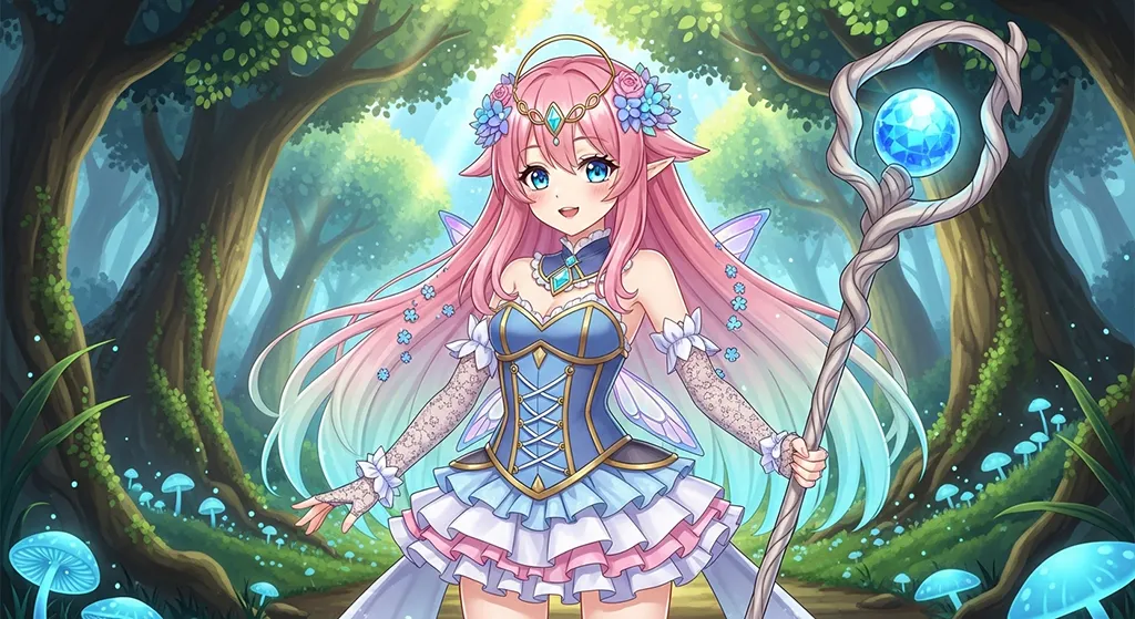 fantasy anime girl hd aesthetic wallpaper for windows pc