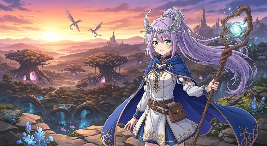 epic anime girl hd wallpaper for desktop pc