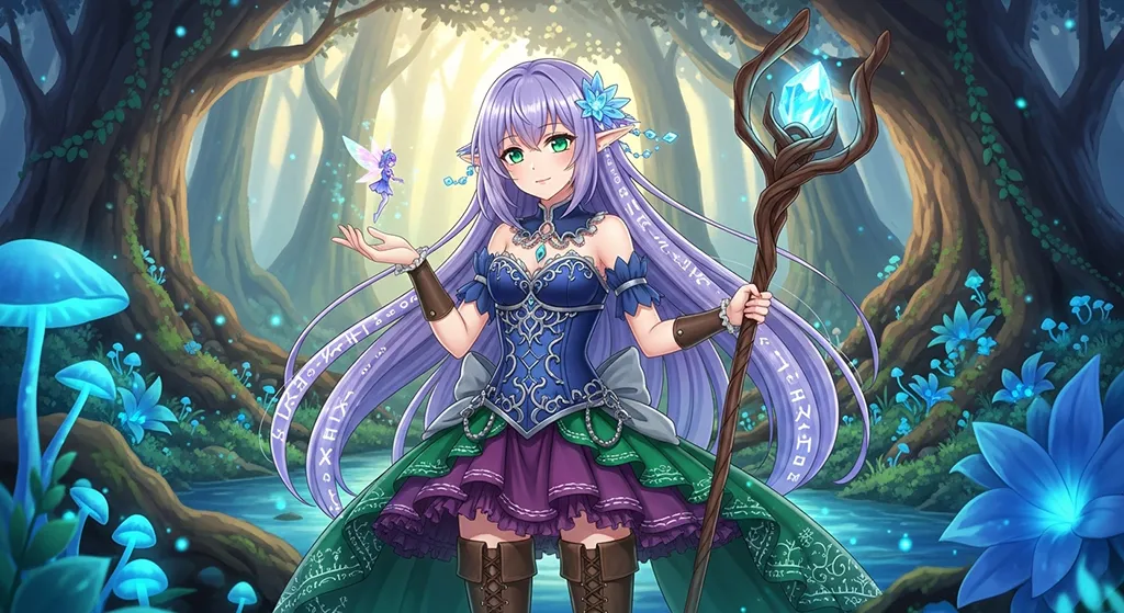 epic anime girl hd fantasy art for gaming pc